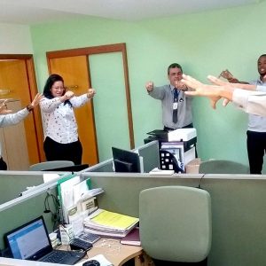 Ginastica Laboral no Escritório Central