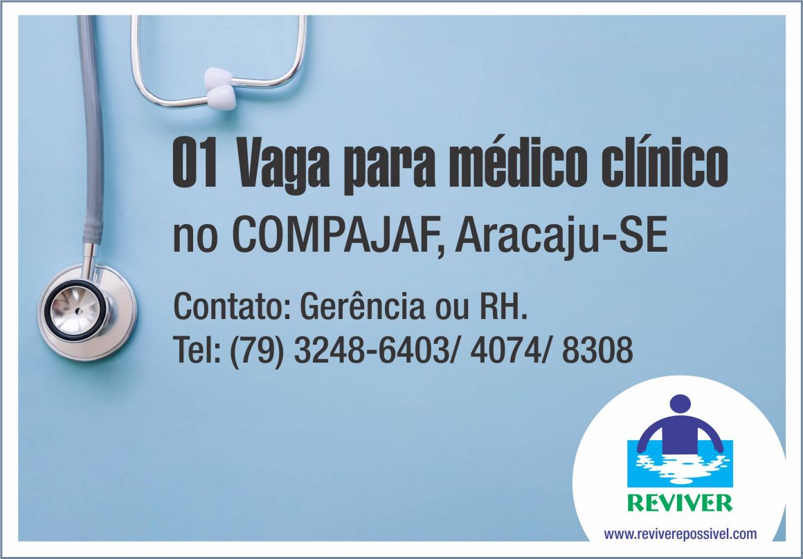 COMPAJAF: Vaga para Médico Clínico