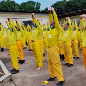 COMPAJ: Internos participam de Ginástica Laboral